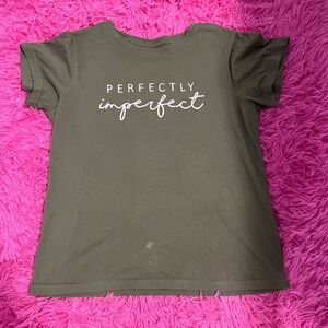 Perfectly imperfect green top